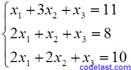 equation set